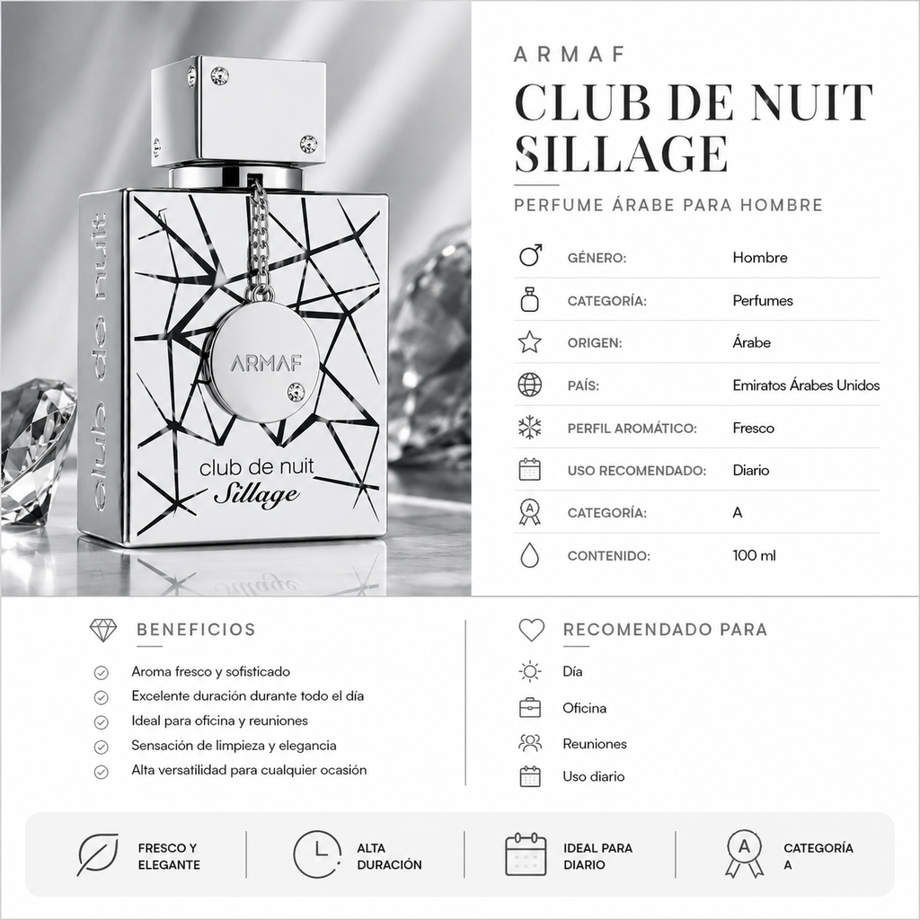 ARMAF CLUB DE NUIT SILLAGE EDP