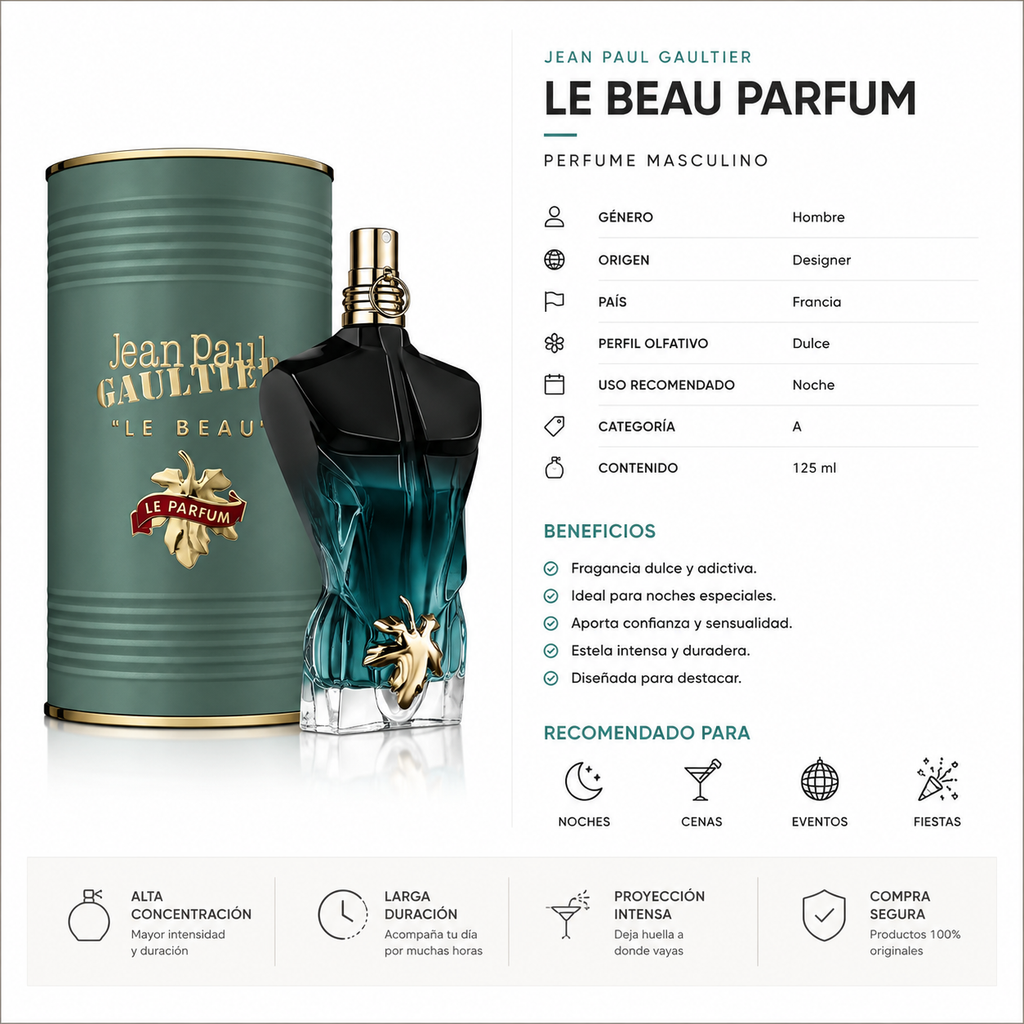 JEAN PAUL GAULTIER LE BEAU LE PARFUM