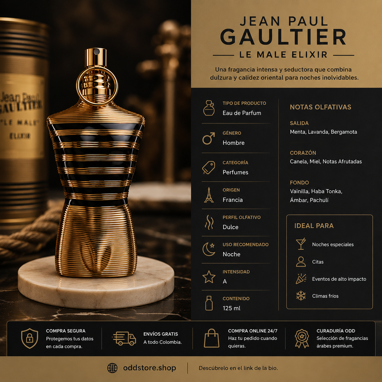 JEAN PAUL GAULTIER LE MALE ELIXIR
