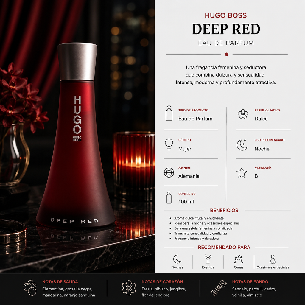 HUGO BOSS DEEP RED