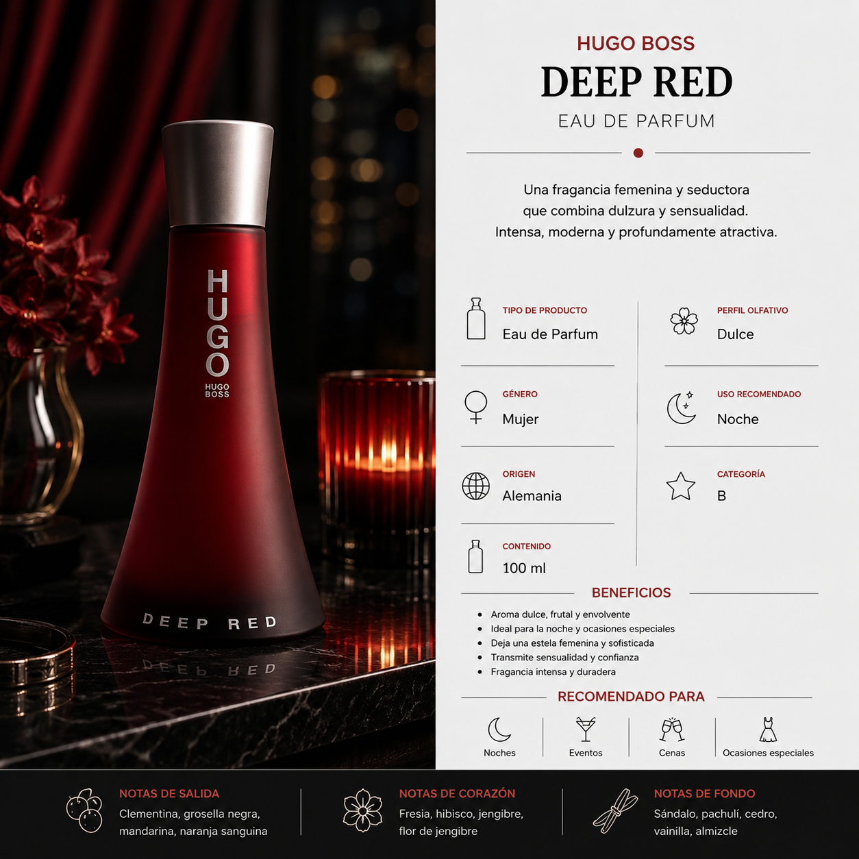HUGO BOSS DEEP RED