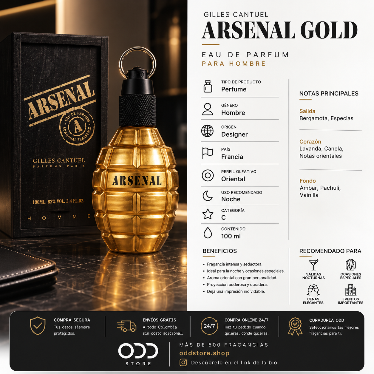GILLES CANTUEL ARSENAL GOLD