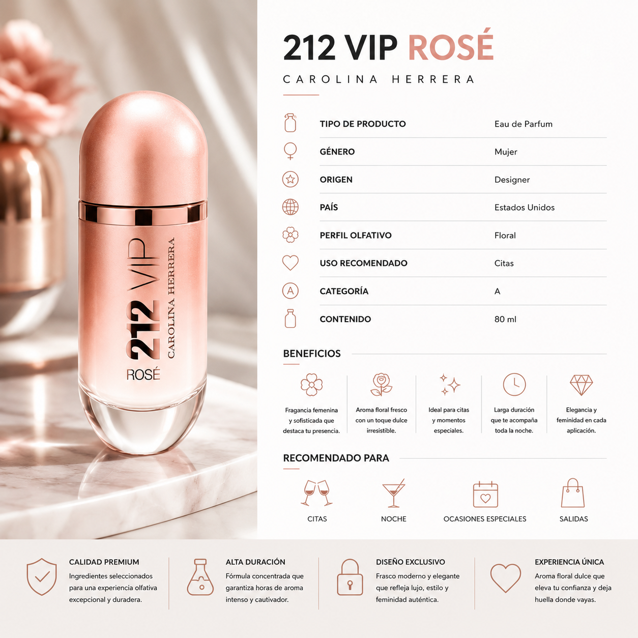 CAROLINA HERRERA 212 VIP ROSE