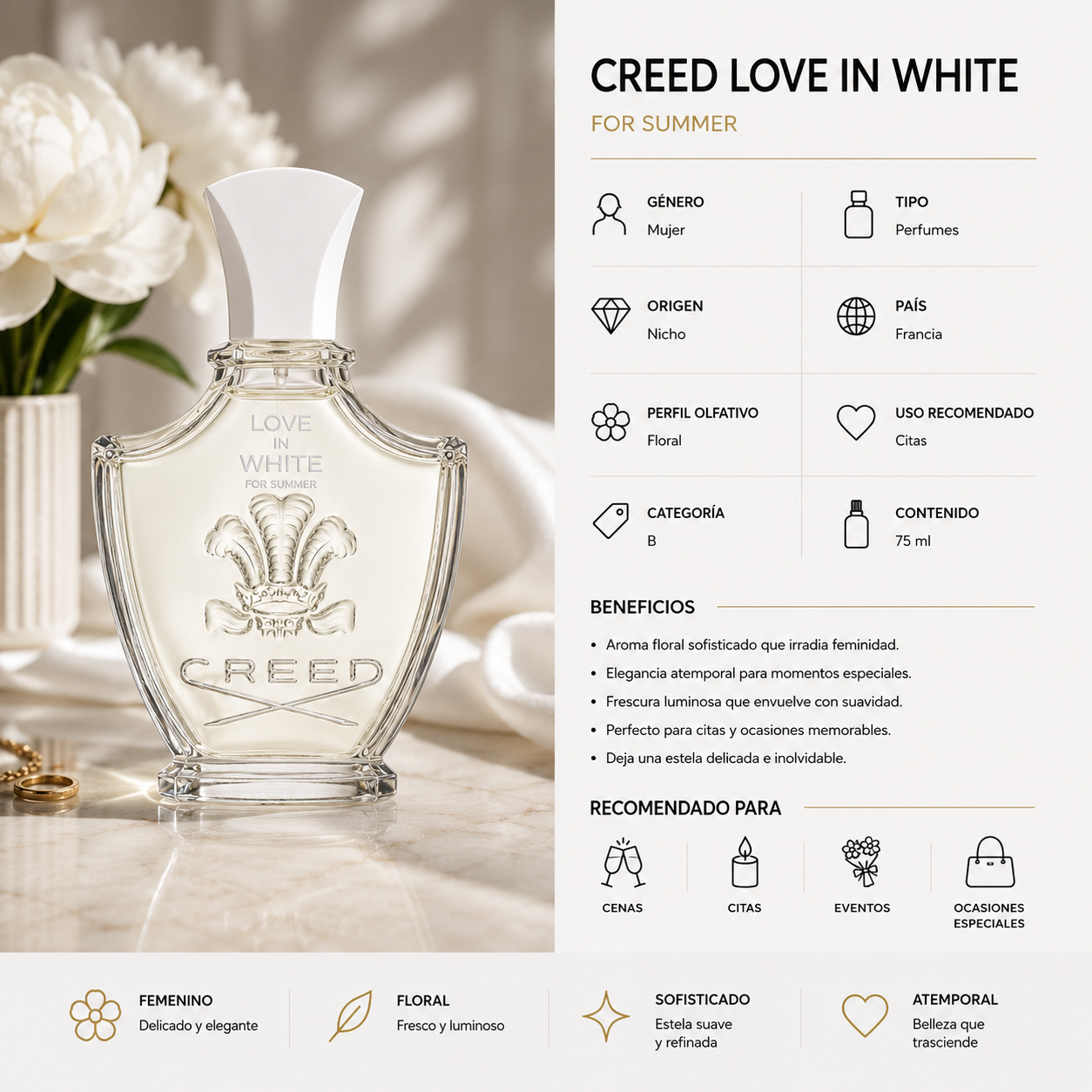 CREED LOVE IN WHITE