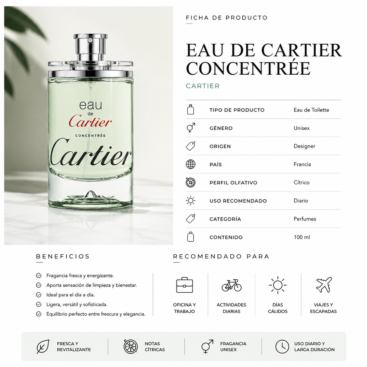 CARTIER EAU DE CARTIER CONCENTREE