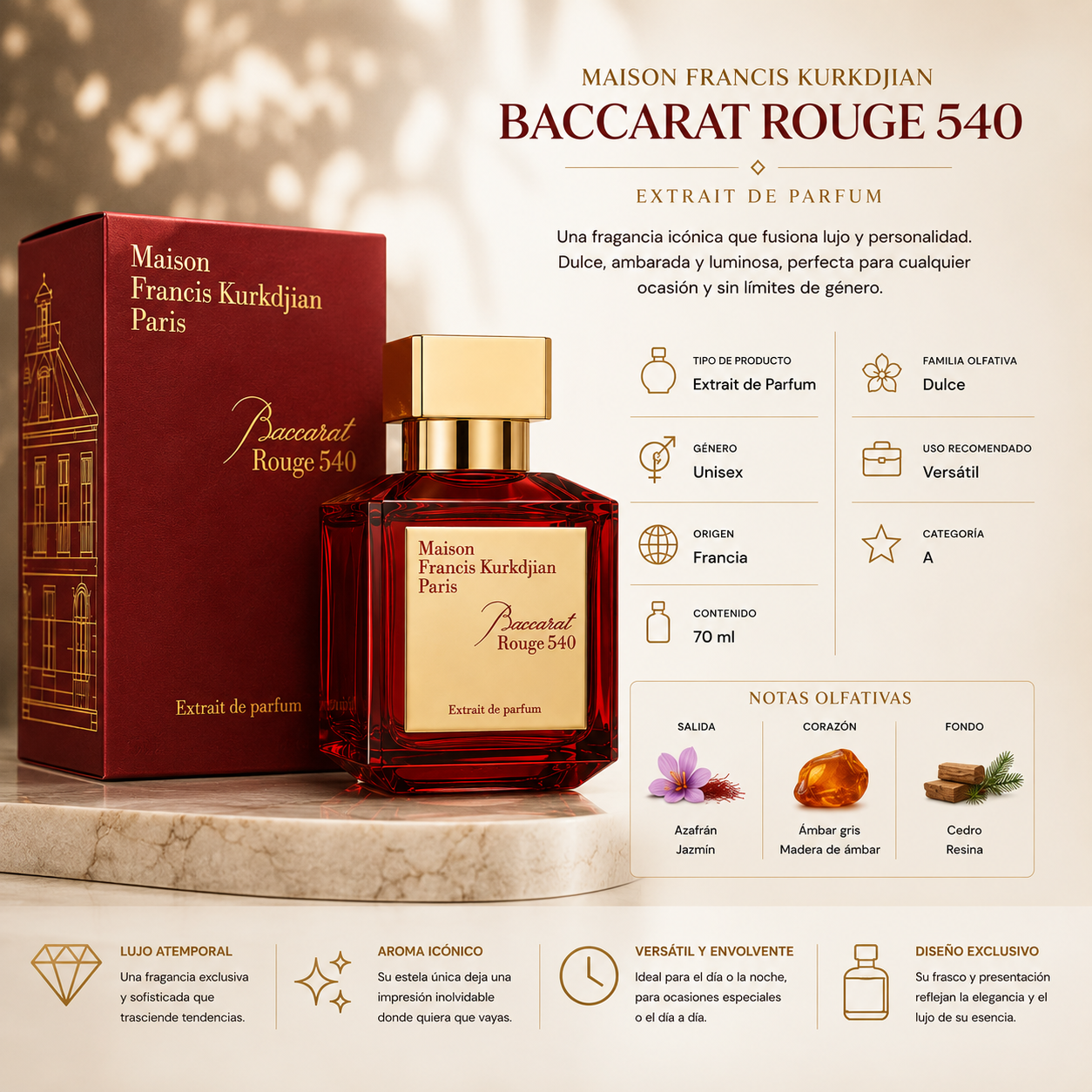 MAISON FRANCIS BACCARAT ROUGE 540 Extra