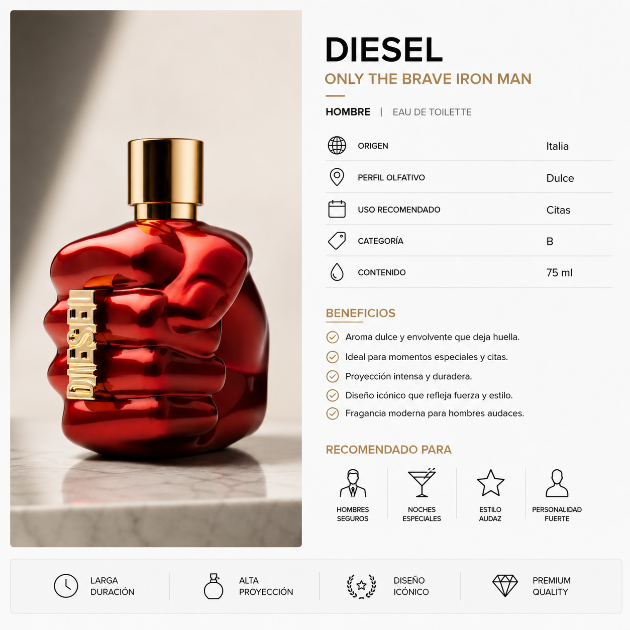DIESEL ONLY THE BRAVE IRON MAN