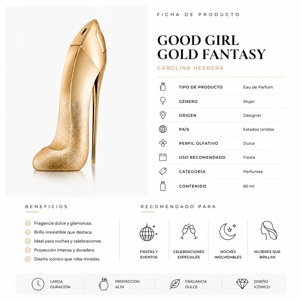 CAROLINA HERRERA GOOD GIRL GOLD FANTASY