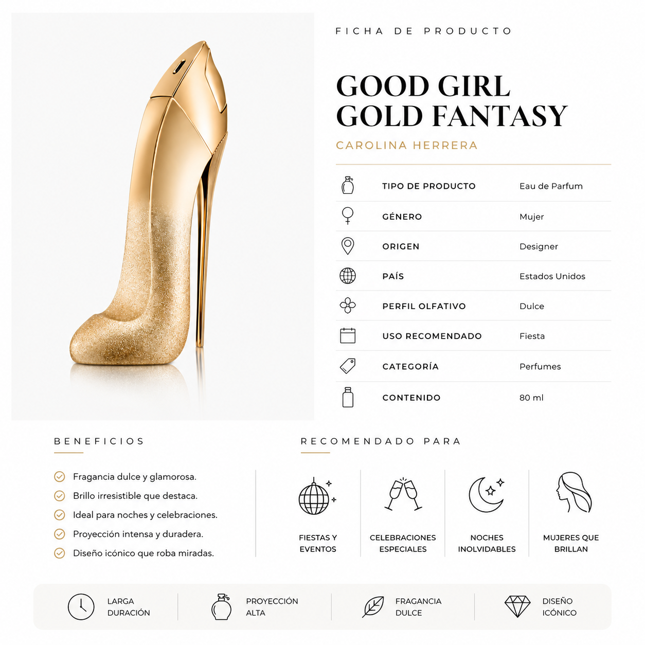 CAROLINA HERRERA GOOD GIRL GOLD FANTASY