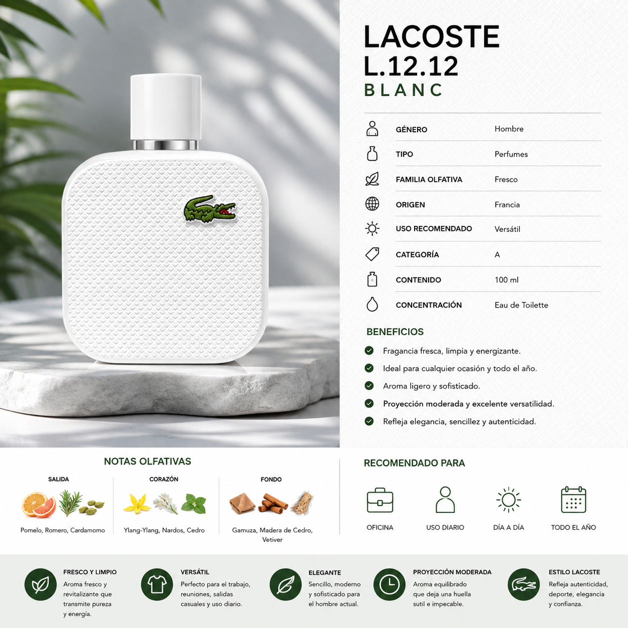 LACOSTE BLANC