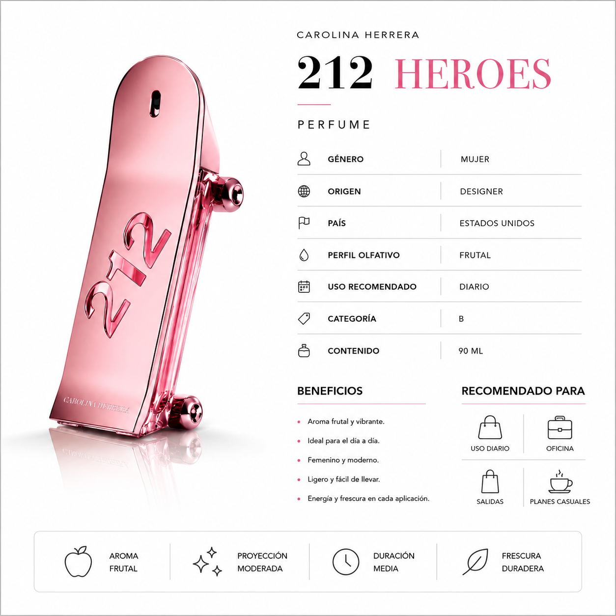 CAROLINA HERRERA 212 HEROES HER