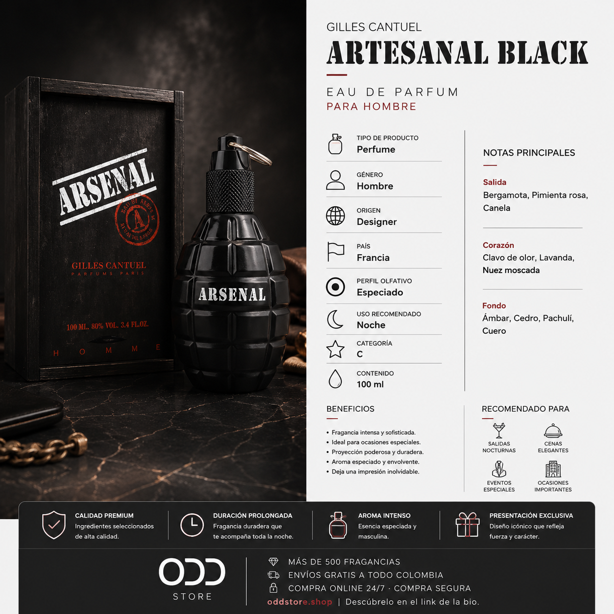 GILLES CANTUEL ARTESANAL BLACK