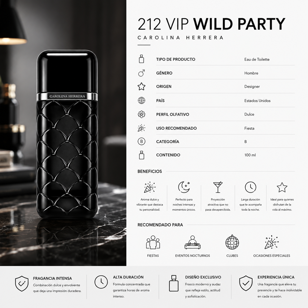 CAROLINA HERRERA 212 VIP WILD PARTY
