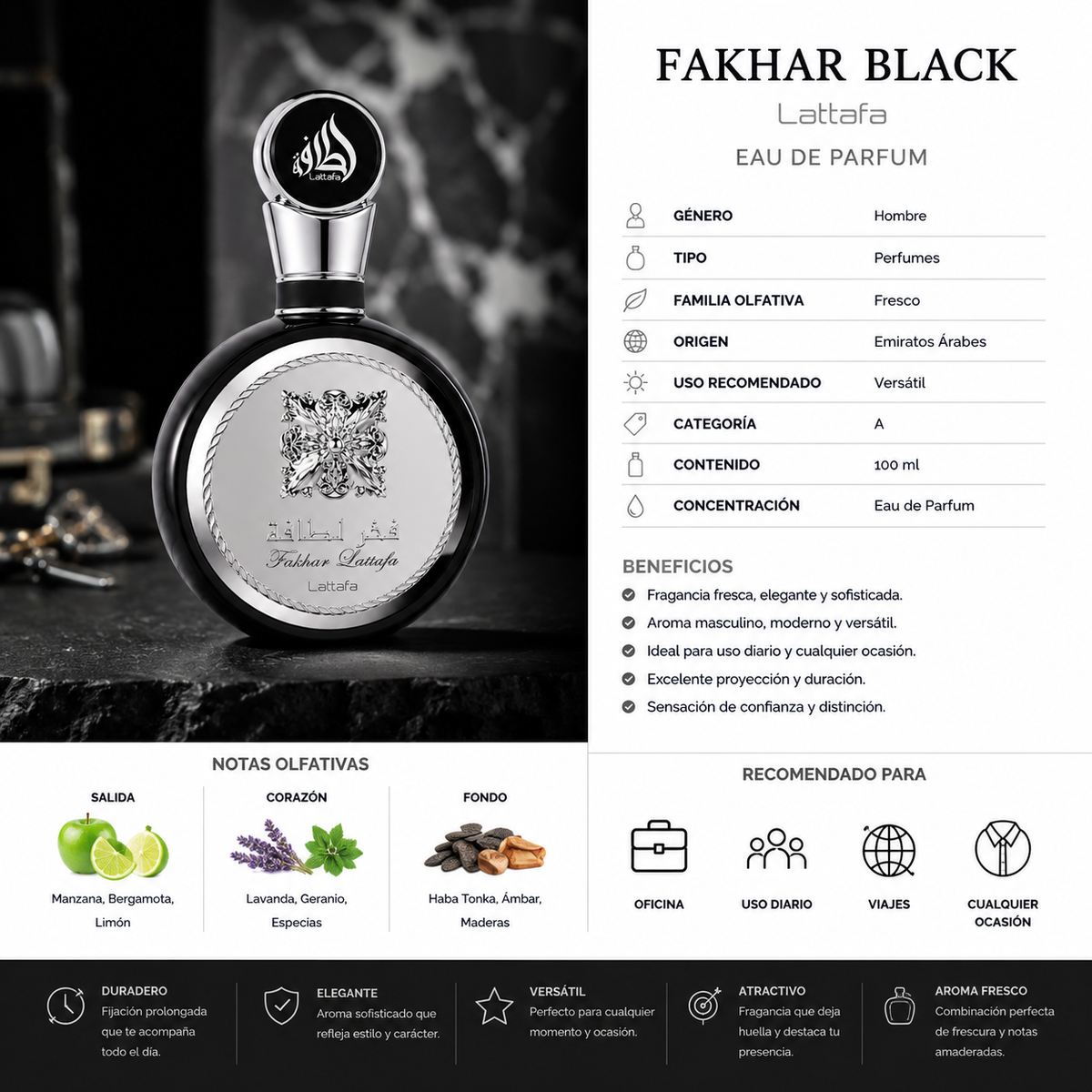 LATTAFA FAKHAR BLACK