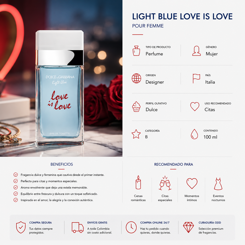 DOLCE & GABBANA LIGHT BLUE LOVE IS LOVE