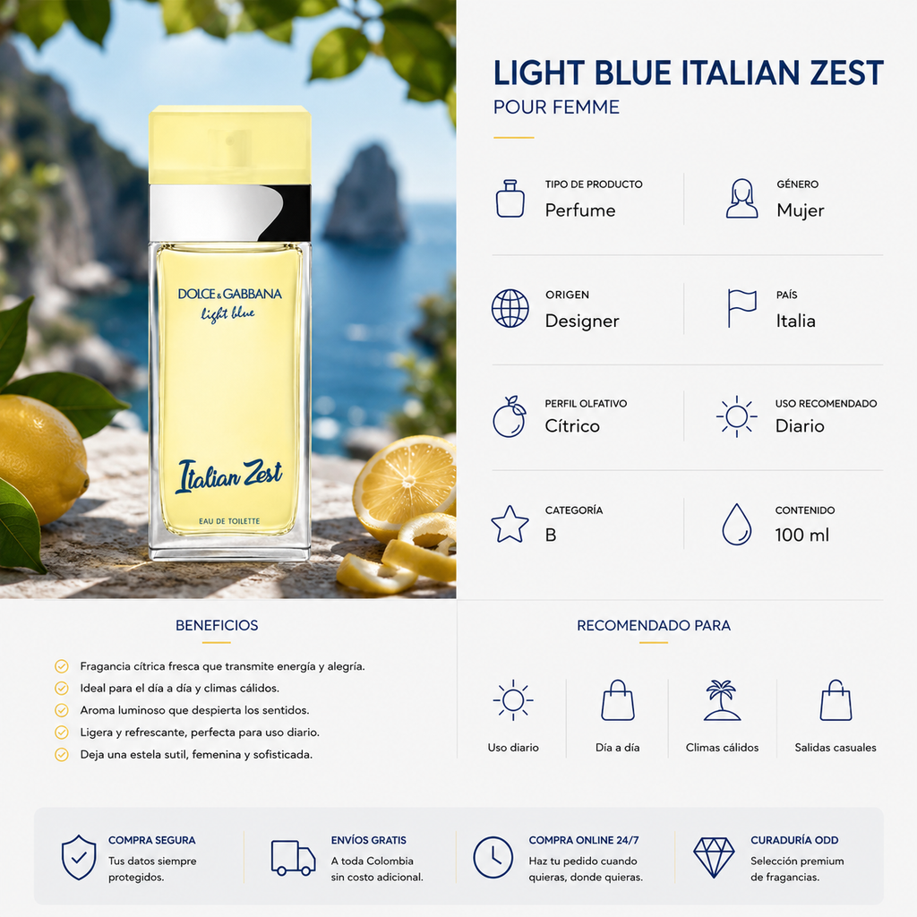 DOLCE & GABBANA LIGHT BLUE ITALIAN ZEST