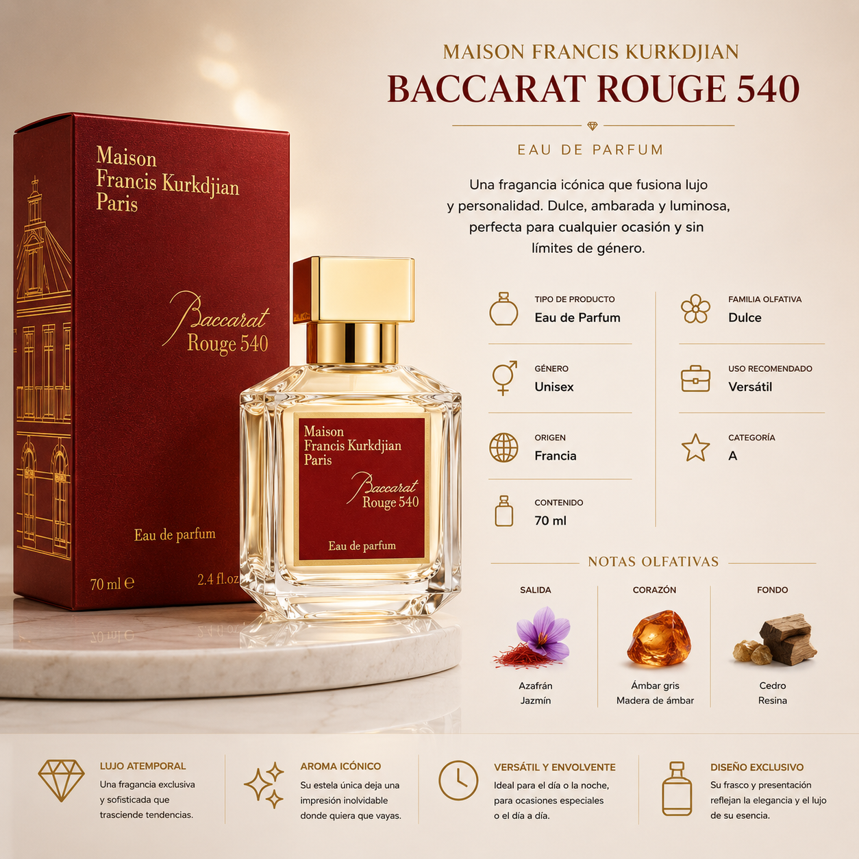 MAISON FRANCIS BACCARAT ROUGE 540 EDP