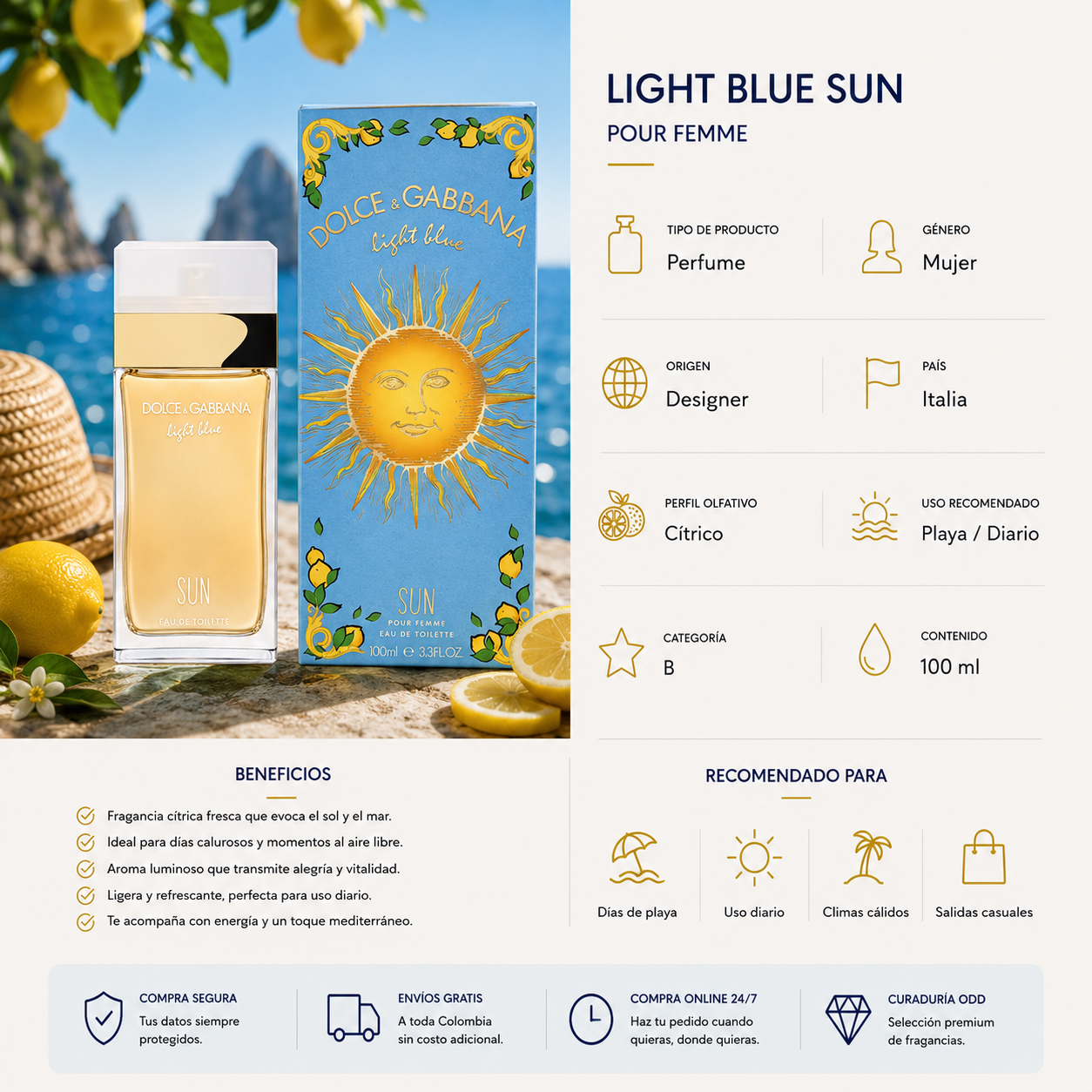 DOLCE & GABBANA LIGHT BLUE SUN