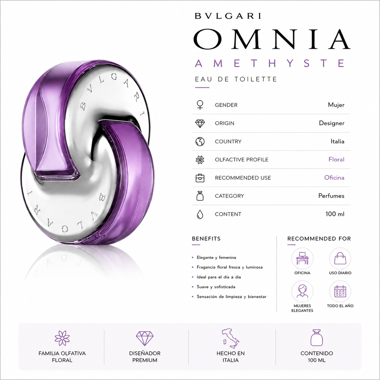 BVLGARI OMNIA AMETHYSTE