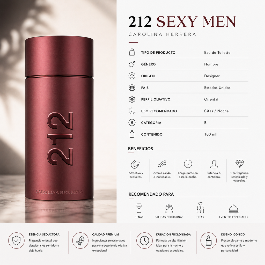 CAROLINA HERRERA 212 SEXY MEN