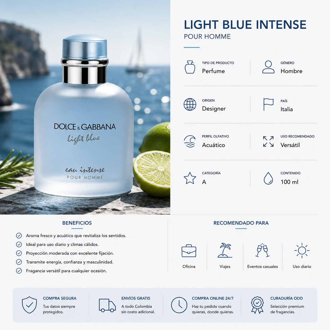 DOLCE & GABBANA LIGHT BLUE INTENSE Him